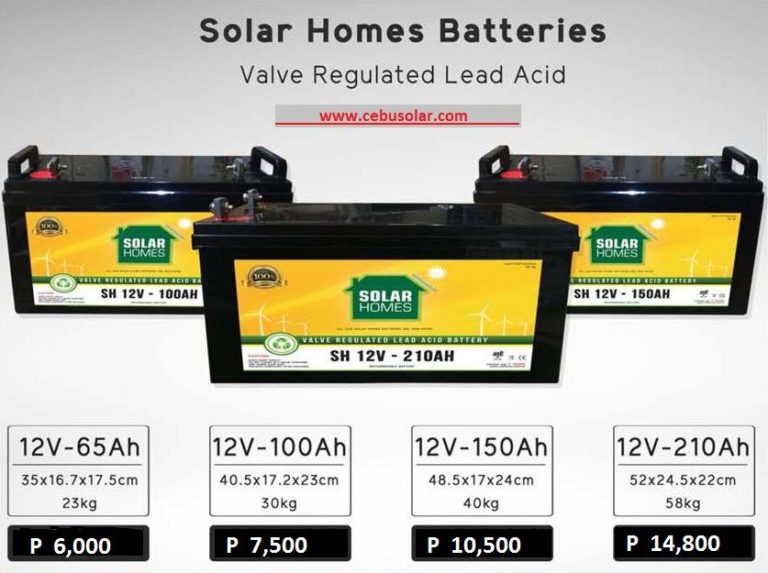 Cebu Solar Homes Batteries